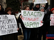 На пикете против крематория в Воронеже обсудили политику, экстрасенсов и дешевеющее жилье