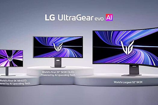 LG представила 5К-мониторы UltraGear Evo c ИИ-масштабированием