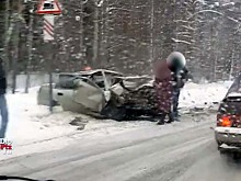 Жесткое лобовое ДТП произошло в Карелии