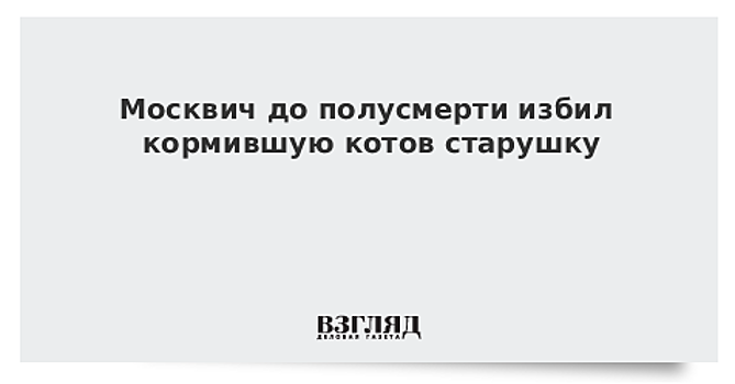 СК попросит суд арестовать напавшего на пенсионерку на западе столицы безработного