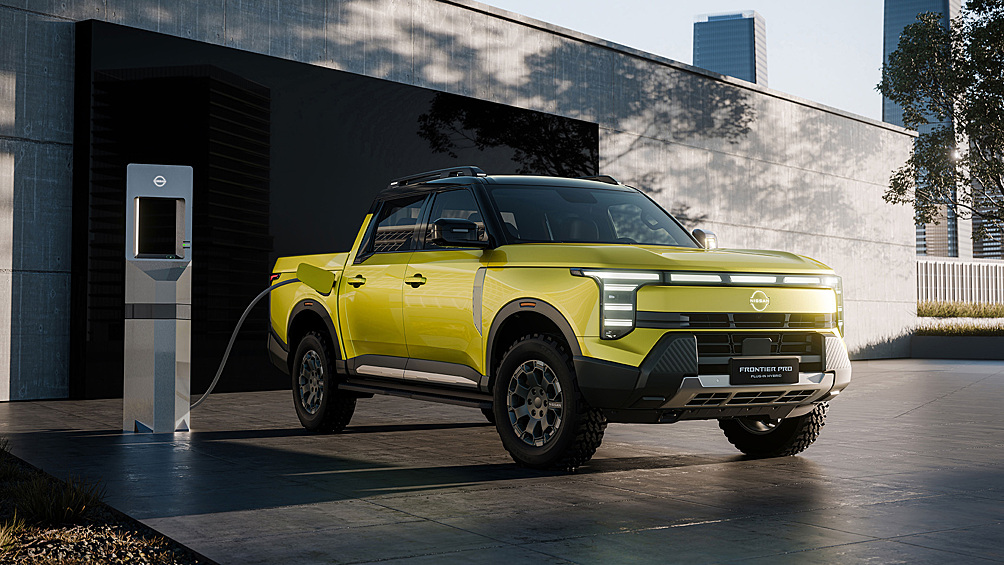 Nissan совместно с маркой Dongfeng создал пикап Nissan Frontier Pro с гибридной силовой установкой. Но главное вовсе не под капотом, а во внешности, потому что у компании получился яркий во всех смыслах автомобиль.
