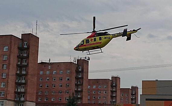 Курянина с расслоением аорты на вертолете санавиации доставили в военный госпиталь им. Вишневского
