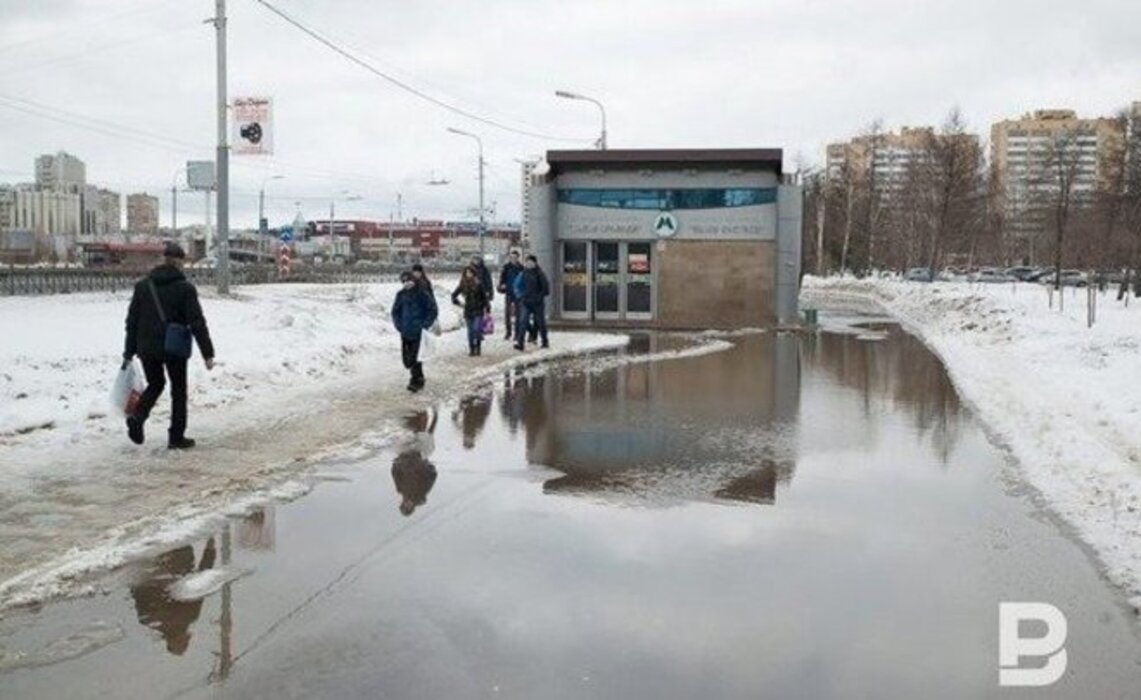 МЧС предупреждает весенний паводок. Казань до затопления.