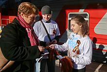 Волонтеры Победы начали раздавать красные гвоздики на улицах российских городов