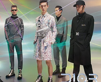 Новая рекламная кампания Dior Men: лазеры, кибер-ботинки и моно-серьги для парней