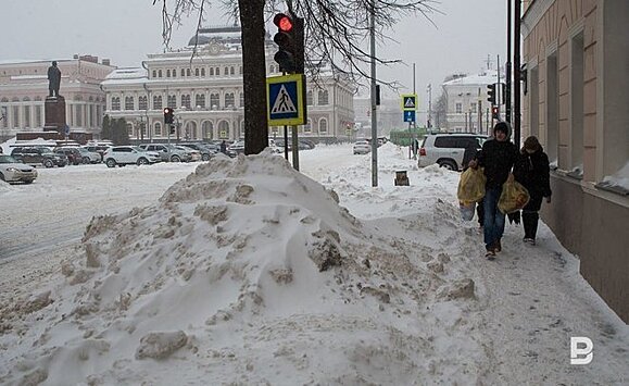 За сутки с улиц Казани вывезли более 5,1 тысяч тонн снега