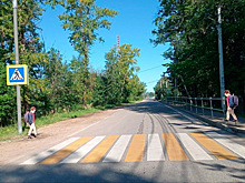 В Рузском муниципальном округе у Дороховской школы с целью безопасности установили пластиковые фигуры детей