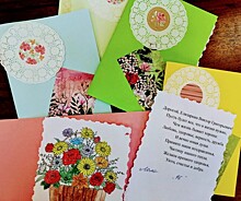 Участники клуба  «Центр общения»  отправили поздравительные открытки  пожилым людям из домов -интернатов