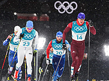 Большунов и Спицов стартуют в составе лыжной эстафетной команды на Олимпиаде
