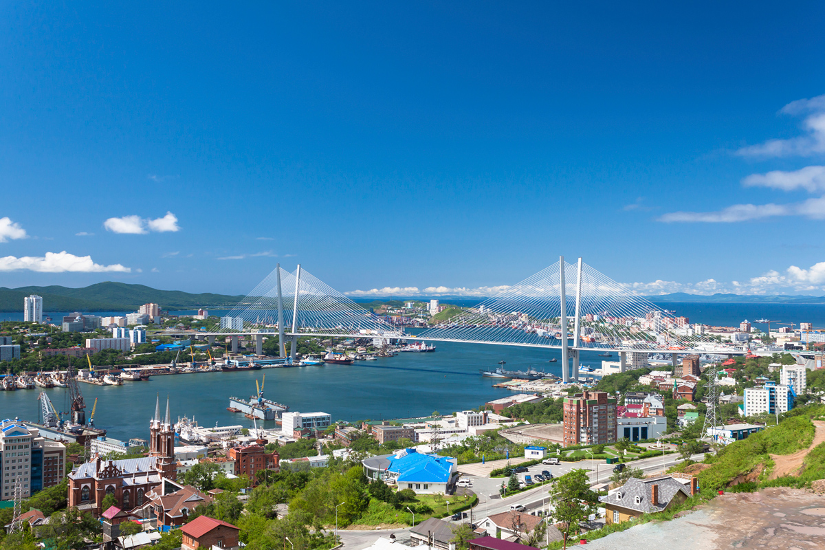 Русский мост, Владивосток, Россия, Европа