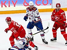 СКА по буллитам переиграл "Спартак" в регулярном чемпионате КХЛ