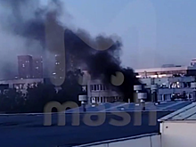 Пожар на пивном заводе «Очаково» произошел на западе Москвы