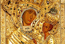 Тихвинскую икону Божией Матери доставили в храм Христа Спасителя в Москве