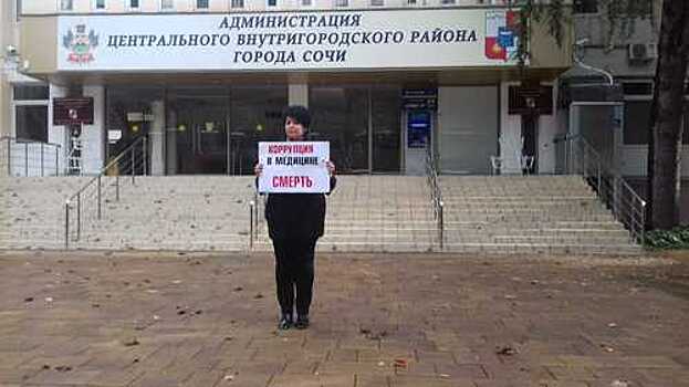 ЕСПЧ принял жалобу сочинского врача Юлии Волковой, оштрафованной за проведение пикета