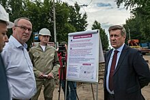 Мэр Новосибирска проконтролировал капремонт теплотрассы на Богаткова