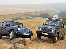Jeep Wrangler и Land Rover Defender — выносливые внедорожники на дорогах России