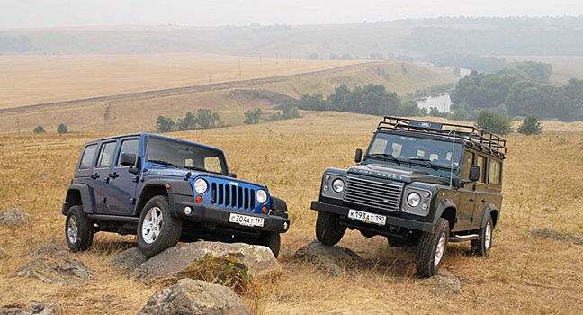 Jeep Wrangler и Land Rover Defender — выносливые внедорожники на дорогах России