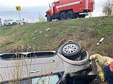 В Богатовском районе четверо пострадали в перевернувшемся Mitsubishi