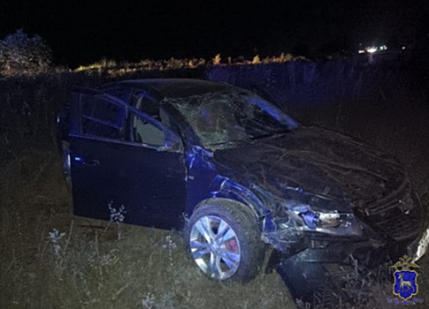 В Самарской области пьяный водитель вылетел в кювет