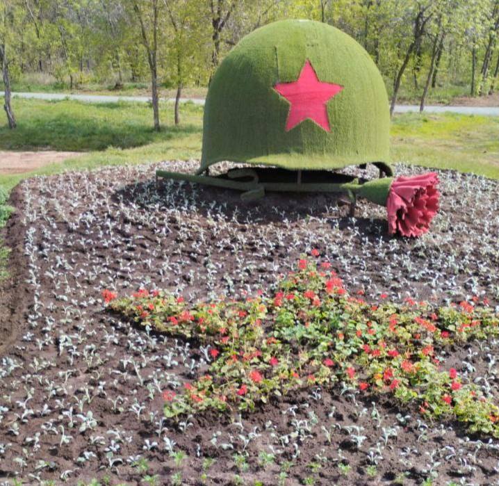 Клумбы Оренбурга продолжают украшать цветами