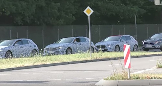 Новый Mercedes-Benz A-Class 2018 засняли на видео