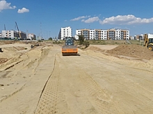 В Волгограде стартовали работы по обустройству основания новой дороги