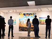 Вася Ложкин подарил казанскому Бармузею изображение кота в тюбетейке