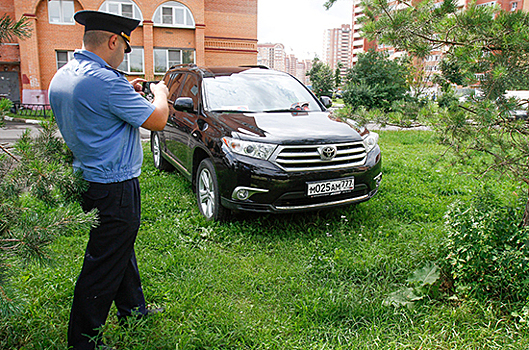 В новый КоАП предлагают включить ответственность за проезд автомобилей по газонам