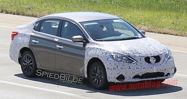 Опубликованы шпионские фото обновленного Nissan Sentra