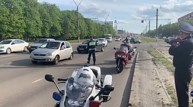 За неделю 20 водителей мототранспорта в Курске получили штрафы