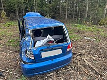 В Сунском районе вылетел с дороги «Матиз»