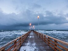 В Зеленоградске из-за любителей фотографироваться закрыли нижние ярусы пирса