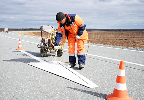 На пути в Аксарку срезают неровности