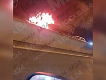 Грузовик загорелся на 48-м км МКАД