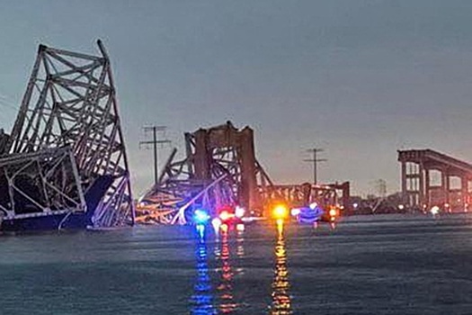 Шесть человек погибли при обрушении моста Ки в Балтиморе