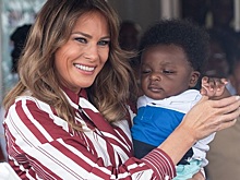 Располневшая Мелания Трамп прячет фигуру