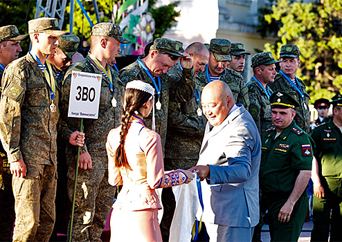 Церемония награждения победителей «Военного ралли» состоялась в Кызыле