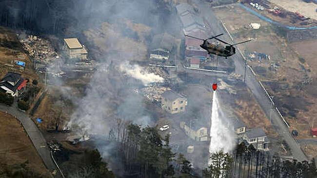 NHK: в японской префектуре Оита неделю не могут потушить пожар