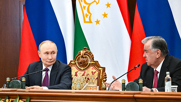 Путин и Рахмон приняли совместное заявление по итогам переговоров