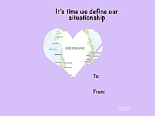 Белый дом опубликовал карту Гренландии в сердечке с призывом "определиться"