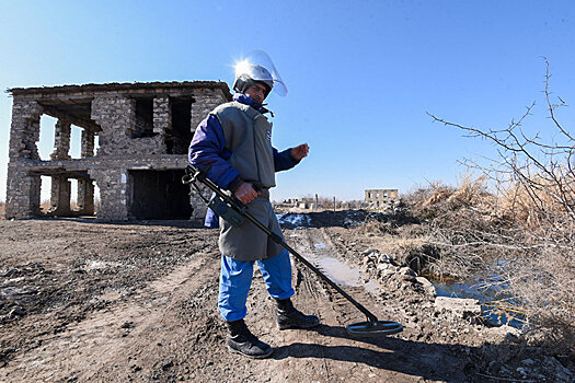 В селе Джоджуг Марджанлы саперами в апреле проверены полсотни домов