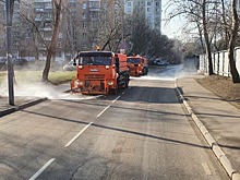 В Марьиной роще продезинфицировали дороги
