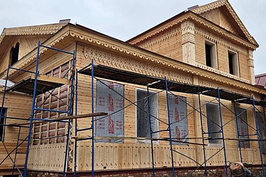 В Кукморе завершается реставрация исторического здания музея Комаровых