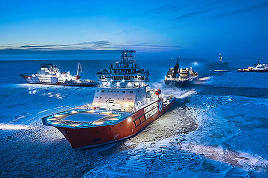Ледоколы "Газпром нефти" начали сопровождение отгрузки арктической нефти