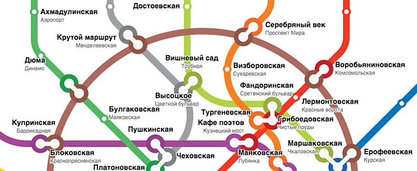 «Хрюнзенская» — «Покойники». Альтернативные карты Московского метро