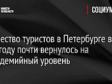Количество туристов в Петербурге в 2023 году почти вернулось на допандемийный уровень
