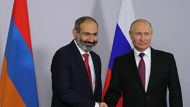Пашинян поздравил Путина с победой на выборах