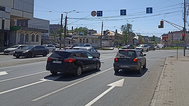 Полоса для движения добавлена на Чкалова в Нижнем Новгороде