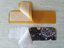 Обработка манжет рукавов платья с контрастным переходным кантом