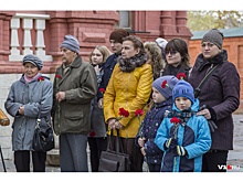 Волгоградцев испугал мороз перед митингом к 100 — летию окончания Первой Мировой войны